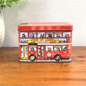 Vintage | Tinware Bedford Tour Of London Red Bus Tin